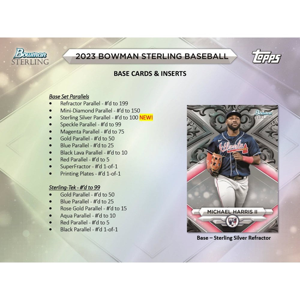 2023 Bowman Sterling Baseball Hobby Box