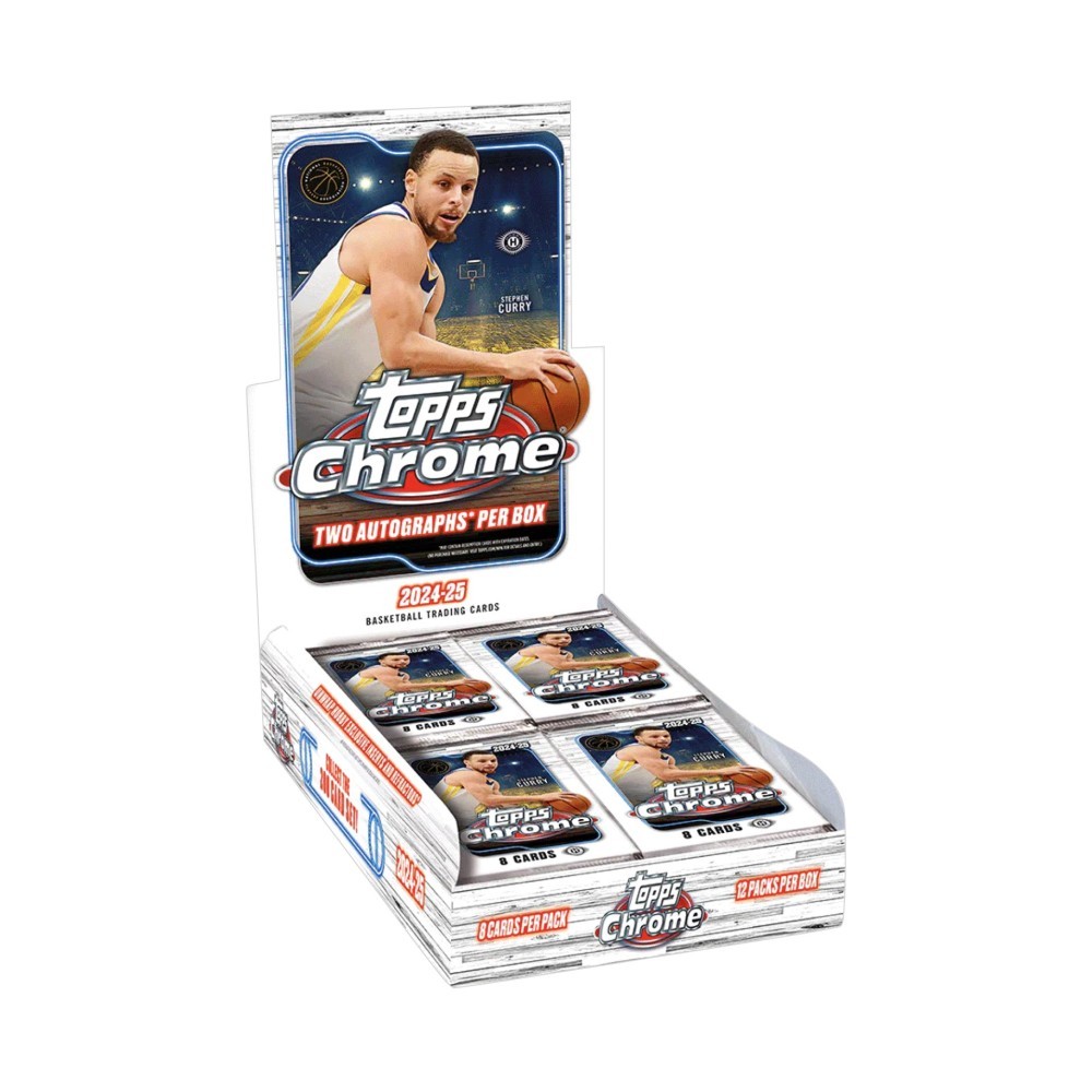 2024-25 Topps Chrome Basketball Hobby 12 Box Case