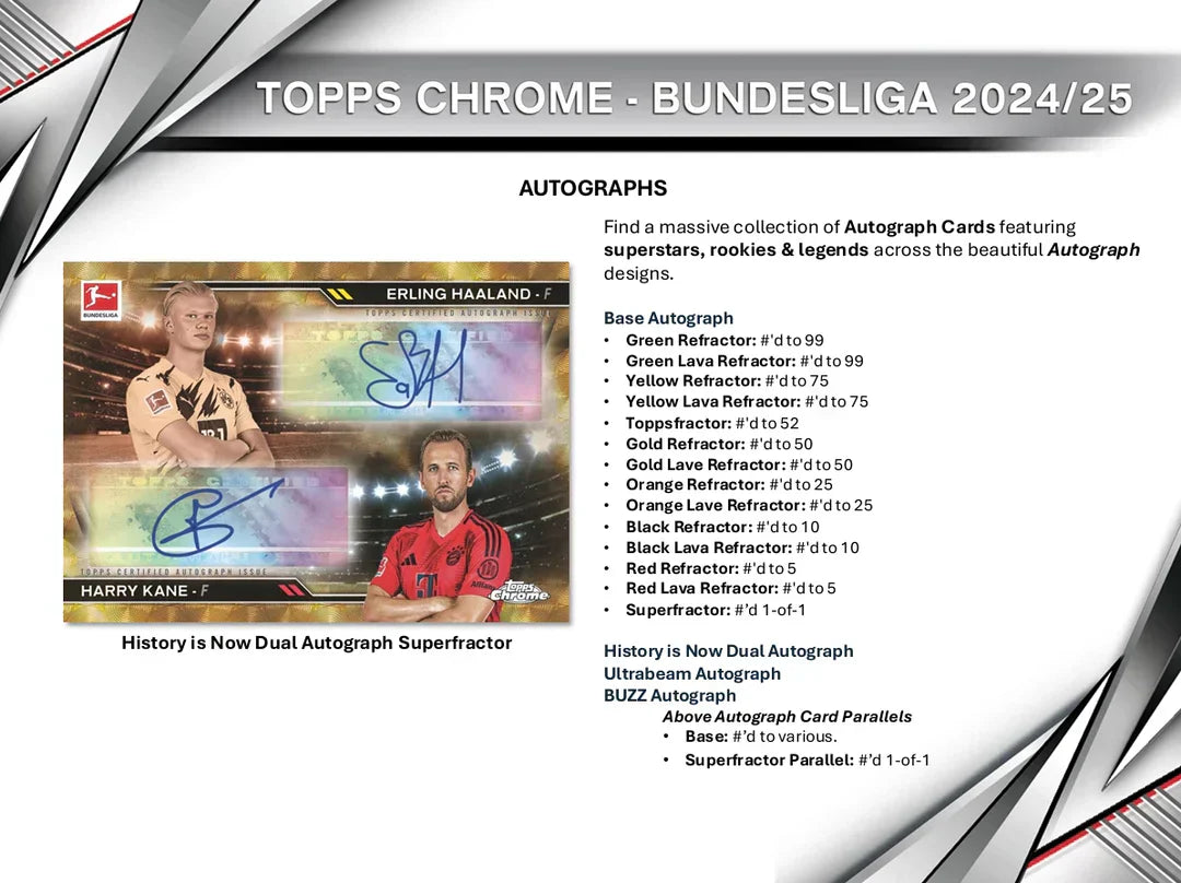 2024-25 Topps Chrome Bundesliga Soccer Hobby 12 Box Case