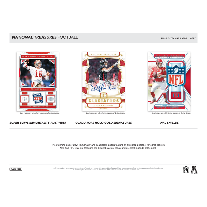 2024 Panini National Treasures Football Hobby 4 Box Case