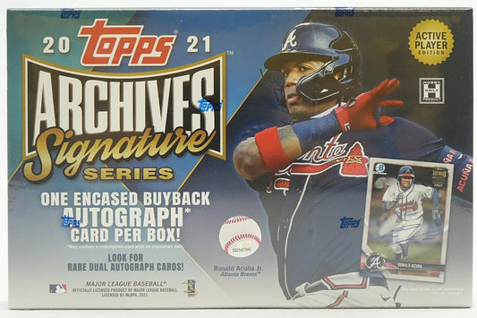 2021 Topps Archives Signature Series Baseball 20 Box Case