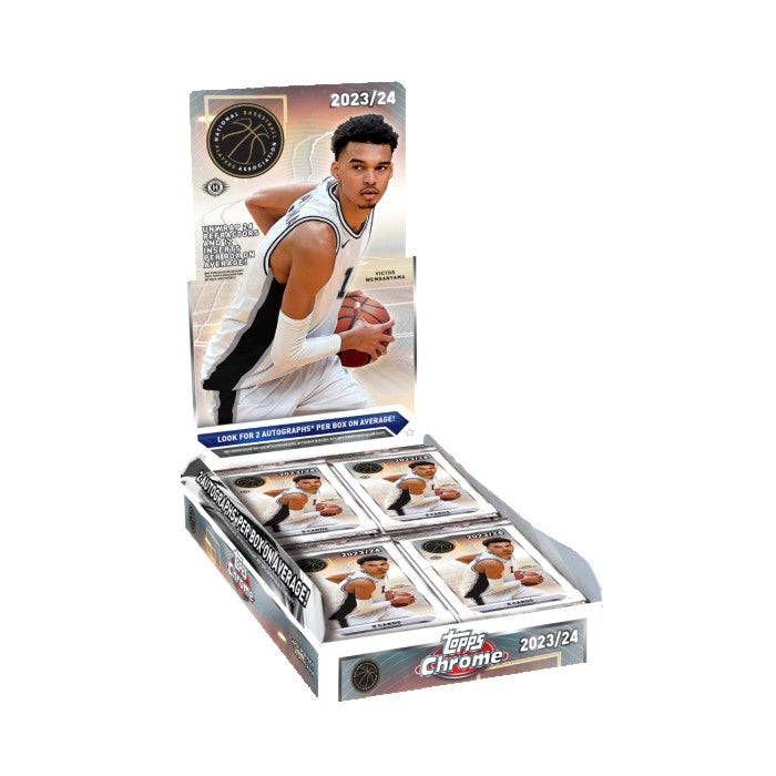 2023-24 Topps Chrome Basketball Hobby 12 Box Case