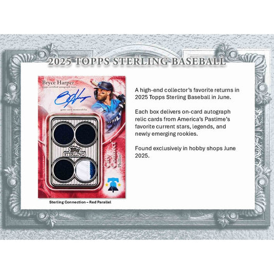 2025 Topps Sterling Baseball Hobby Box