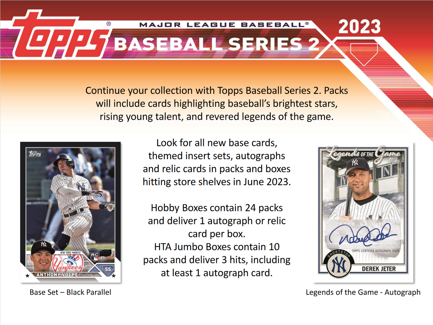 2023 Topps Series 2 Baseball Jumbo 6 Box Case