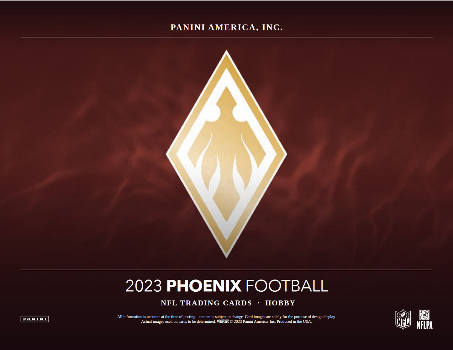 2023 Panini Phoenix Football Hobby 16 Box Case