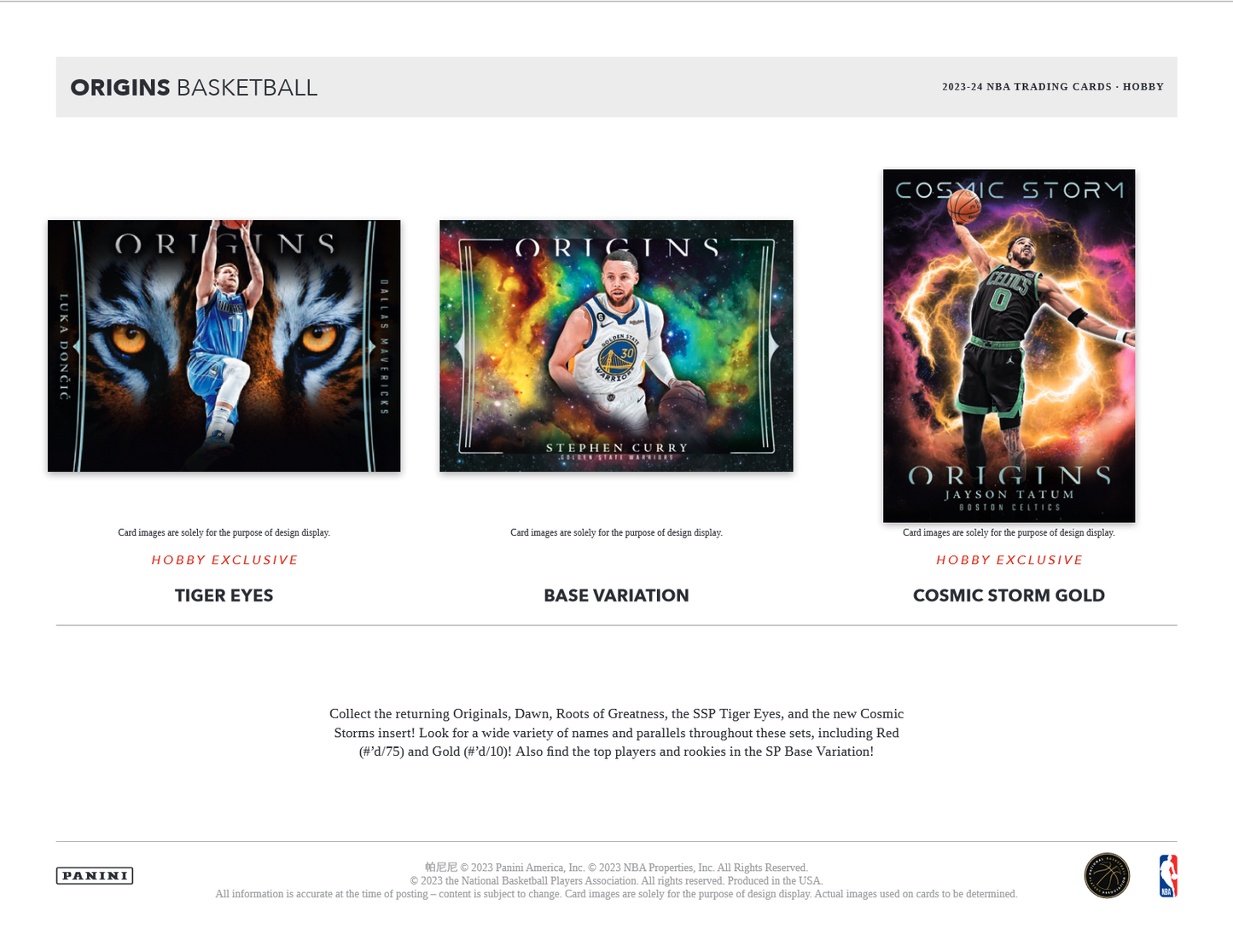 2023-24 Panini Origins Basketball Hobby 12 Box Case