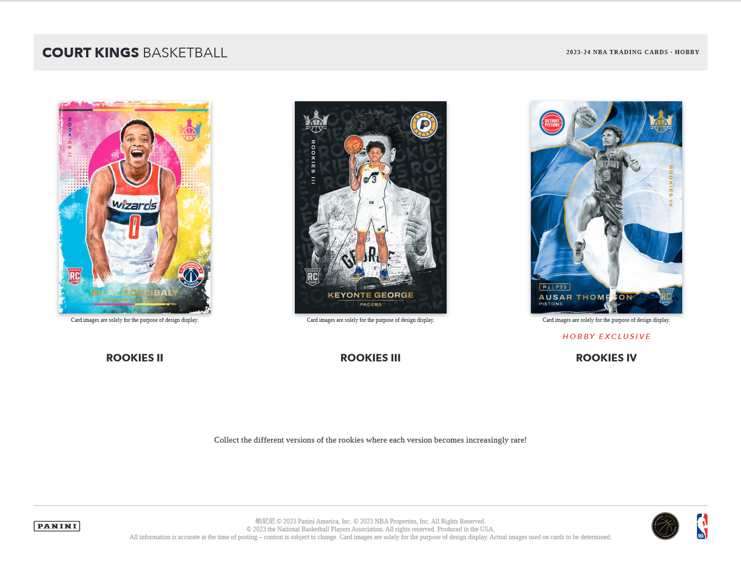 2023-24 Panini Court Kings Basketball Hobby 16 Box Case