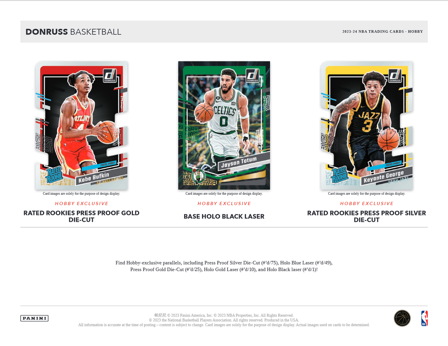 2023-24 Panini Donruss Basketball Hobby 10 Box Case