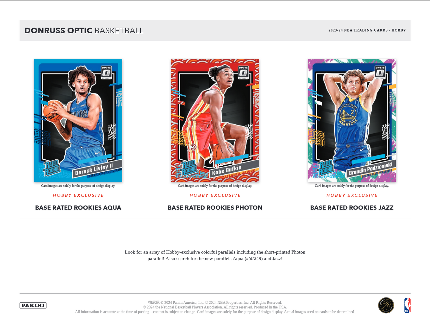 2023-24 Panini Donruss Optic Basketball Hobby 12 Box Case