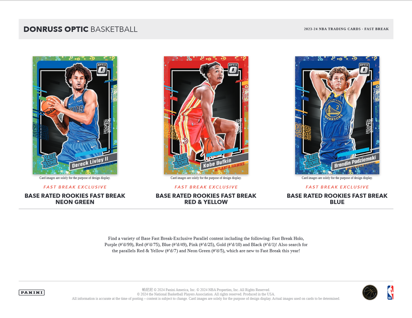 2023-24 Panini Donruss Optic Basketball Fast Break Box
