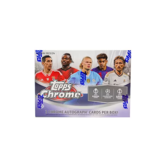 2023-24 Topps UEFA Club Competitions Chrome Soccer Breaker's Delight Box