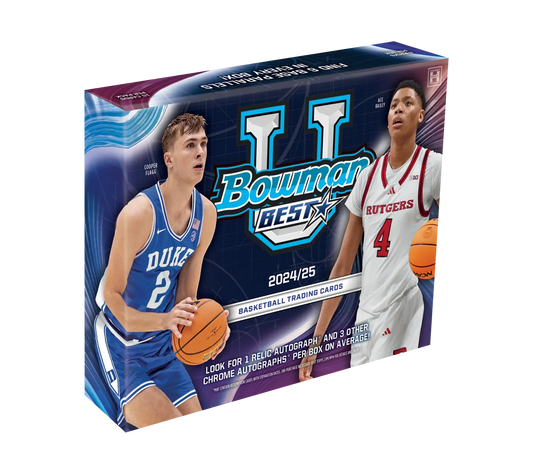 2024-25 Bowman University Best Basketball Hobby 12 Box Case