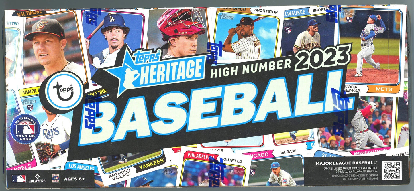 2023 Topps Heritage HIGH Number Baseball Hobby 12 Box Case