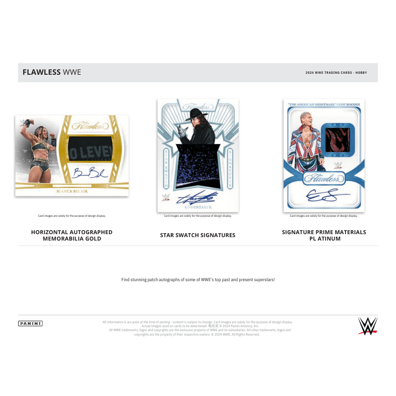 2024 Panini Flawless WWE Hobby 2 Box Case