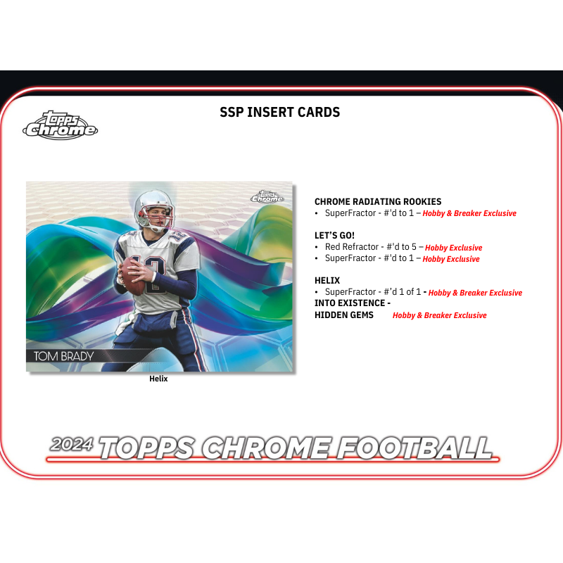 2024 Topps Chrome Football Breaker’s Delight Box