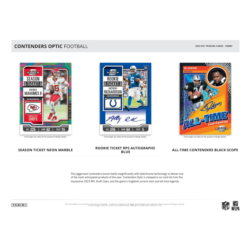2023 Panini Contenders Optic Football Hobby 20 Box Case